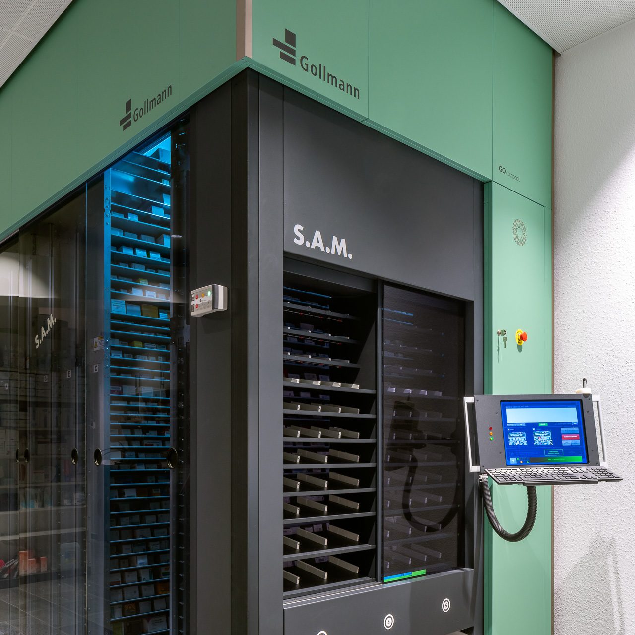 Gollmann Kommissionierautomat Rosen-Apotheke Hürth